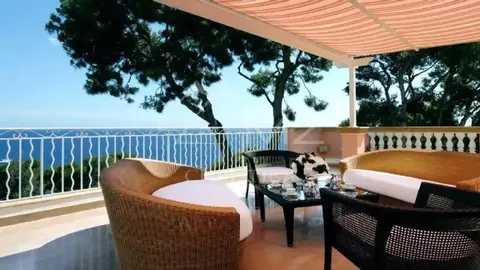 High-end House Exceptional view overlook the sea  Tennis court, Pool, sauna, 4 bedrooms in Saint Jean Cap Ferrat photos rental For Super Rich