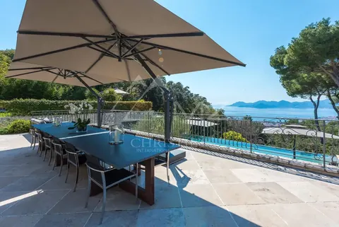 Modern Villa La  Californie Mediterranean Sea view, 8 bedrooms in Cannes available rental For Super Rich