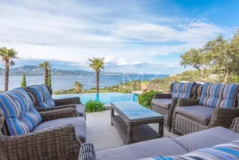 Provençal Villa Panoramic sea view In private and secure domain, 4 bedrooms in Gassin - French Riviera available rental For Super Rich