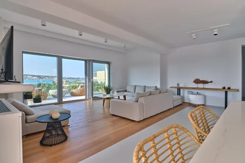 Elegant Villa Beach Front Panoramic sea view of Aegean, 5 bedrooms in Paros search rental For Super Rich