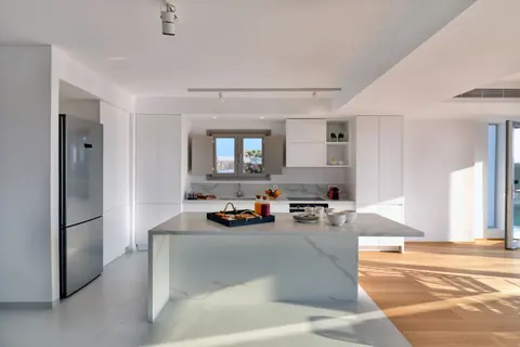 Elegant Villa Beach Front Panoramic sea view of Aegean, 5 bedrooms in Paros best rental For Super Rich