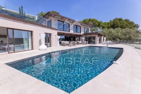 Contemporary  Villa Panoramic Sea Views petanque court, heated pool, 7 bedrooms in Mougins MZILOAP2652 rental For Super Rich