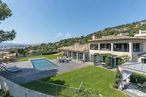 Premium Villa Secured domain Heated salted pool of 12x4m, 4 bedrooms in Cannes MZILO1322 rental For Super Rich