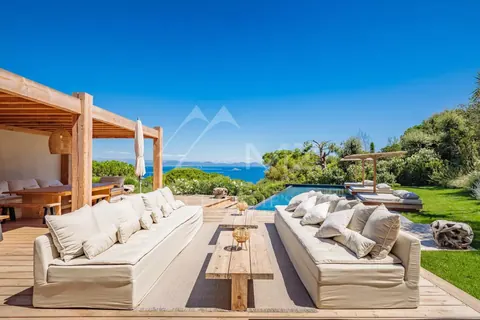Modern Villa breathtaking sea view and direct access to the coastal path 16m swimming pool, 7 bedrooms in Saint Tropez available rental For Super Rich
