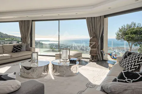 Modern Villa fantastic panoramic sea view located in Californie, 7 bedrooms in Cannes vacation rental For Super Rich