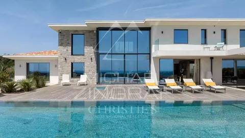 Contemporary Villa  breathtaking sea and hills views 14x4.5m mirror pool, 5 bedrooms in Roquefort Les Pins MZILOAP2941 rental For Super Rich