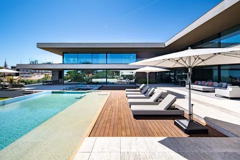 Design Villa ESTORIL, 2 Swimming pool indoor & outdoor, 5 bedrooms in Cascais price for sale For Super Rich