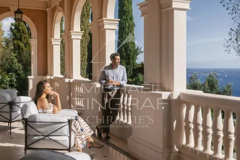 Century Castle ONE-OF-THE-KIND Landscaped garden with unique pool, several bedrooms in Cannes search rental For Super Rich