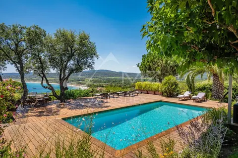 Luxury Villa Near Pampelonne terrace and pool overlooking the sea, 5 bedrooms in Ramatuelle