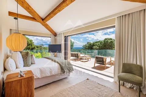 Luxury Villa Sublime sea view 18m infinity pool, 6 bedrooms in Saint Tropez price rental For Super Rich