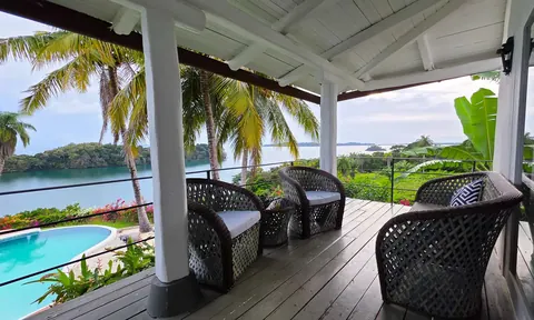 Country Villa Beach Front, panoramic Pacific Ocean views, 6 bedrooms in Boca Brava Island, Boca Chica, Chiriquí real estate for sale For Super Rich