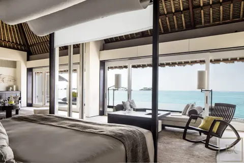 Luxury Private island Cheval Blanc beach front with panoramic view, 2 bedrooms in Randheli best rental For Super Rich