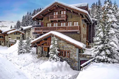 Luxury Chalet St Christophe Panoramic mountain view, 5 bedrooms in Courchevel