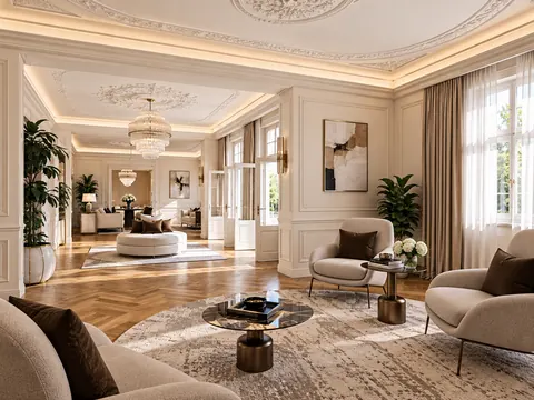 Luxury Penthouse Panoramic View overlooking Rathauspark, 6 bedrooms in Vienna Construction plan for sale For Super Rich