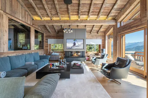 Luxury Chalet indoor swimming pool,  Panoramic mountain view, 6 bedrooms in Megève Used for sale For Super Rich
