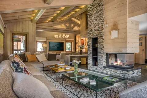 Luxury Chalet Panoramic View Mountain View, 9 bedrooms in Megève available rental For Super Rich