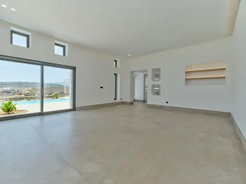 Modern Villa Beach Front uninterrupted views of the azure Aegean Sea, 6 bedrooms in Paros available for sale For Super Rich