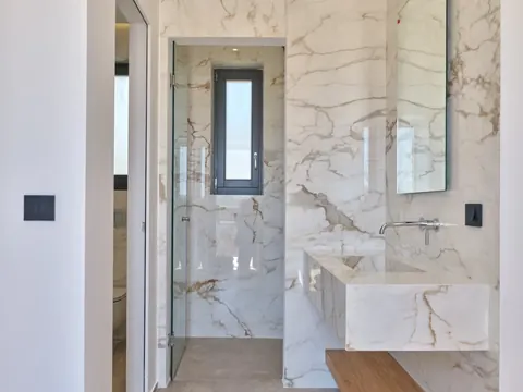 Modern Villa Beach Front uninterrupted views of the azure Aegean Sea, 6 bedrooms in Paros value for sale For Super Rich