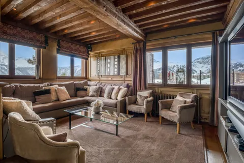 Luxury Chalet St Christophe Panoramic mountain view, 5 bedrooms in Courchevel Used for sale For Super Rich