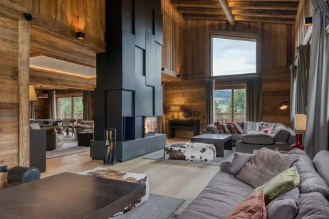 Luxury Chalet Panoramic View Mountain View, 5 bedrooms in Megève 0 rental For Super Rich