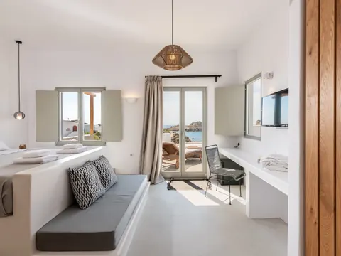 Luxury Villa Sea View, jacuzzi, swimming pool, and a beautifully landscaped garden, 7 bedrooms in Mykonos available for sale For Super Rich