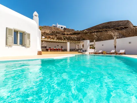 Luxury Villa Sea View, 500 meters from Ftelia Beach, 8 bedrooms in Mykonos