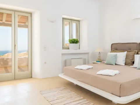 Luxury Villa Sea View, 500 meters from Ftelia Beach, 8 bedrooms in Mykonos deal for sale For Super Rich