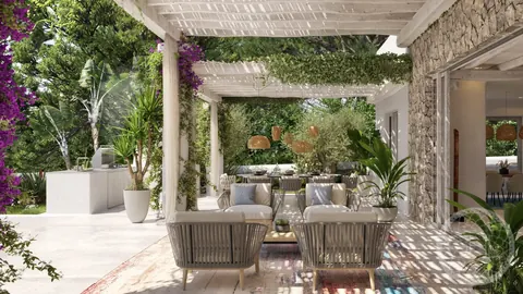 Luxury Villa Beach Front with direct access to the golden sands, 7 bedrooms in Santa Eulalia Ibiza top for sale For Super Rich