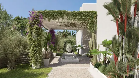 Luxury Villa Beach Front with direct access to the golden sands, 7 bedrooms in Santa Eulalia Ibiza real estate for sale For Super Rich