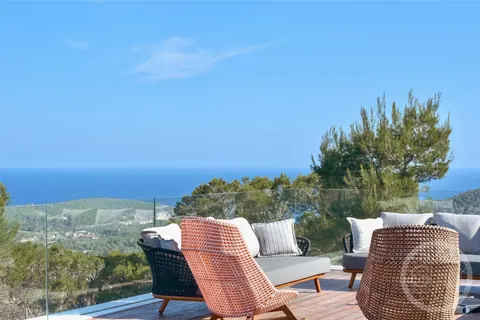 Luxury Villa panoramic sea and sunset views, 6 bedrooms in Sant Joan Ibiza Used for sale For Super Rich