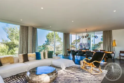 Luxury Villa panoramic sea and sunset views, 6 bedrooms in Sant Joan Ibiza 2180 for sale For Super Rich