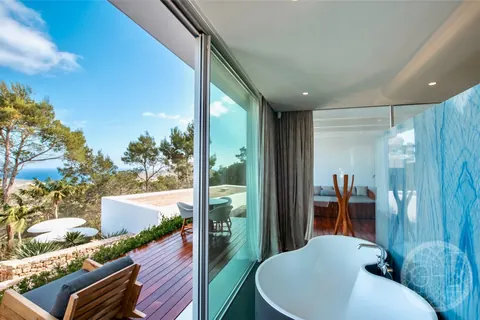 Luxury Villa panoramic sea and sunset views, 6 bedrooms in Sant Joan Ibiza search for sale For Super Rich