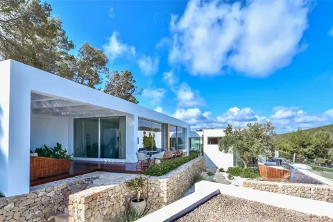Luxury Villa panoramic sea and sunset views, 6 bedrooms in Sant Joan Ibiza price for sale For Super Rich