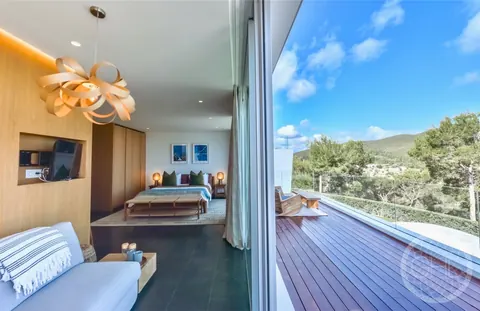 Luxury Villa panoramic sea and sunset views, 6 bedrooms in Sant Joan Ibiza value for sale For Super Rich
