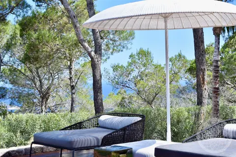 Luxury Villa panoramic sea and sunset views, 6 bedrooms in Sant Joan Ibiza expensive for sale For Super Rich