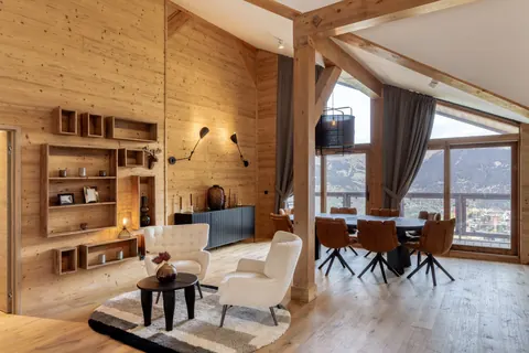 Luxury Penthouse Panoramic View Mountain View, 4 bedrooms in Courchevel