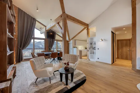 Luxury Penthouse Panoramic View Mountain View, 4 bedrooms in Courchevel available for sale For Super Rich