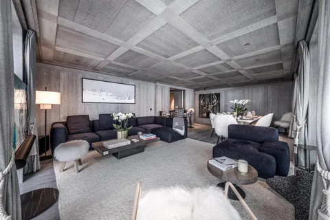 Luxury Apartment Jardin Alpin area Mountain views, 5 bedrooms in Courchevel