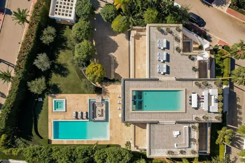 Modern Villa sea views from 3 levels rooftop swimming pool, 6 bedrooms in Sierra Blanca - Marbella available for sale For Super Rich