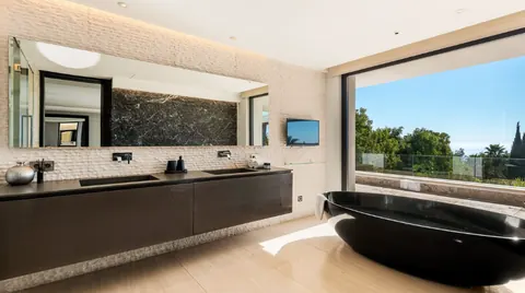 Modern Villa sea views from 3 levels rooftop swimming pool, 6 bedrooms in Sierra Blanca - Marbella deal for sale For Super Rich