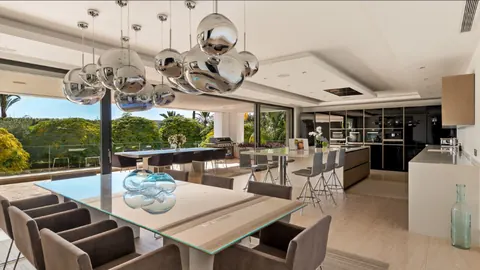 Modern Villa sea views from 3 levels rooftop swimming pool, 6 bedrooms in Sierra Blanca - Marbella photos for sale For Super Rich