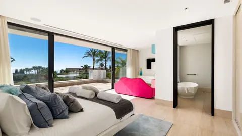 Modern Villa sea views from 3 levels rooftop swimming pool, 6 bedrooms in Sierra Blanca - Marbella unique for sale For Super Rich