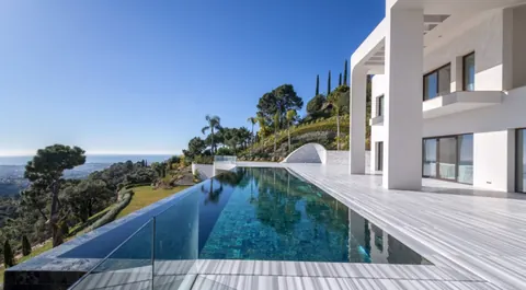 Architectural Villa spacious infinity pool Unique view, 11 bedrooms in La Zagaleta - Benahavis - Marbella New for sale For Super Rich