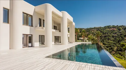 Architectural Villa spacious infinity pool Unique view, 11 bedrooms in La Zagaleta - Benahavis - Marbella image for sale For Super Rich