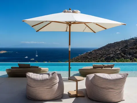 High-end Villa Panoramic View Sea View, 8 bedrooms in Mykonos available rental For Super Rich