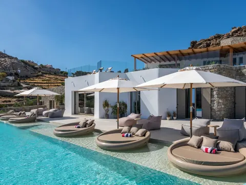 High-end Villa Panoramic View Sea View, 8 bedrooms in Mykonos 17,045 Day rental For Super Rich