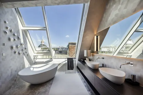 Luxury Penthouse Panoramic View roof garden with outdoor pool, 4 bedrooms in Vienna 1469 for sale For Super Rich