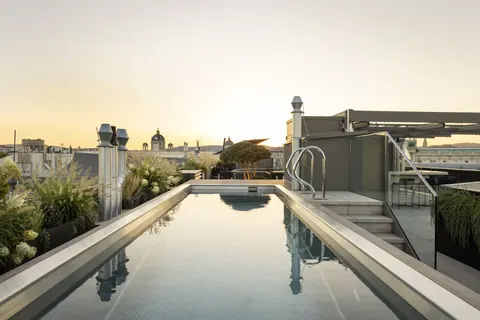 Luxury Penthouse Panoramic View roof garden with outdoor pool, 4 bedrooms in Vienna search for sale For Super Rich