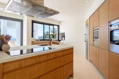 Modern Villa Ocean views minutes from the only golf course, 7 bedrooms in Santa Eulalia - Ibiza top for sale For Super Rich