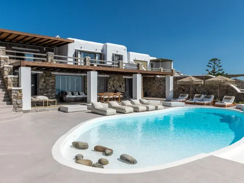 Elegant Villa Panoramic View Sea View, 8 bedrooms in Mykonos
